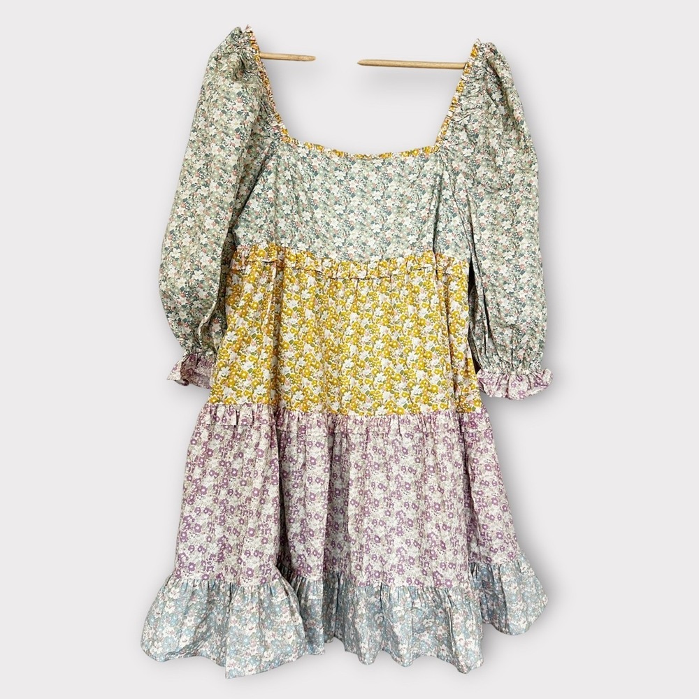 Storia Large Cottagecore Dress Flower Garden Dress Boho Cottagecore Whimsy Large